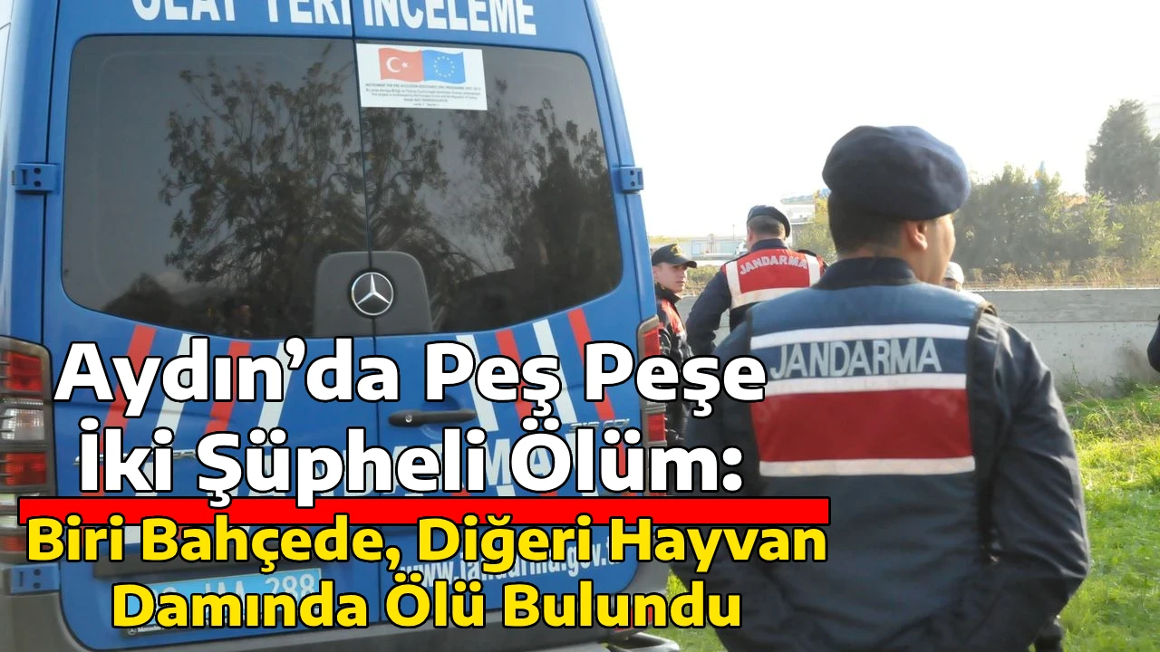 Aydın&rsquo;da Peş Peşe İki Ş&uuml;pheli &Ouml;l&uuml;m: Biri Bah&ccedil;ede, Diğeri Hayvan Damında &Ouml;l&uuml; Bulundu