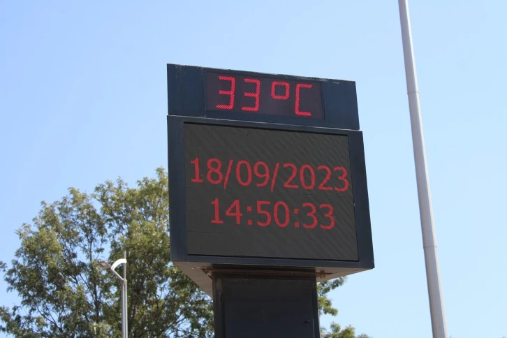 Aydın'da termometreler 33 dereceyi gösterdi