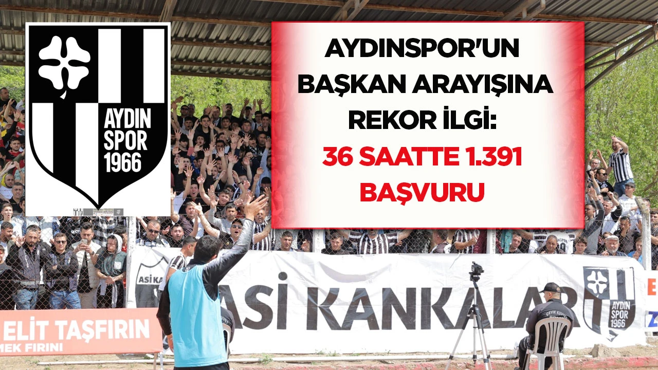 Aydınspor'un Başkan Arayışına Rekor İlgi: 36 Saatte 1.391 Başvuru