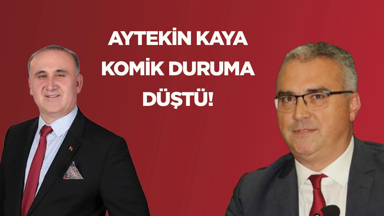 AYTEKİN KAYA KOMİK DURUMA D&Uuml;ŞT&Uuml;!