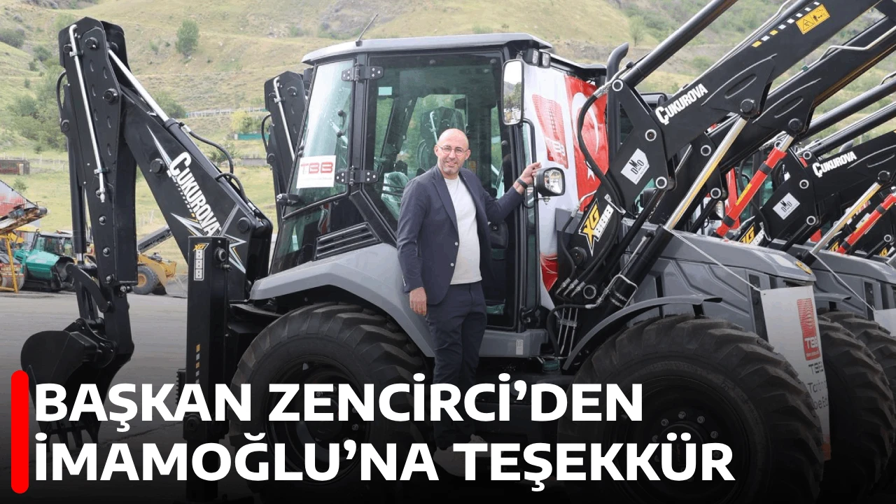 BAŞKAN ZENCİRCİ&rsquo;DEN İMAMOĞLU&rsquo;NA TEŞEKK&Uuml;R