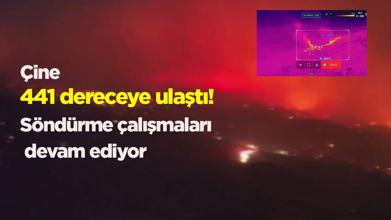 &Ccedil;ine 441 dereceye ulaştı! S&ouml;nd&uuml;rme &ccedil;alışmaları devam ediyor