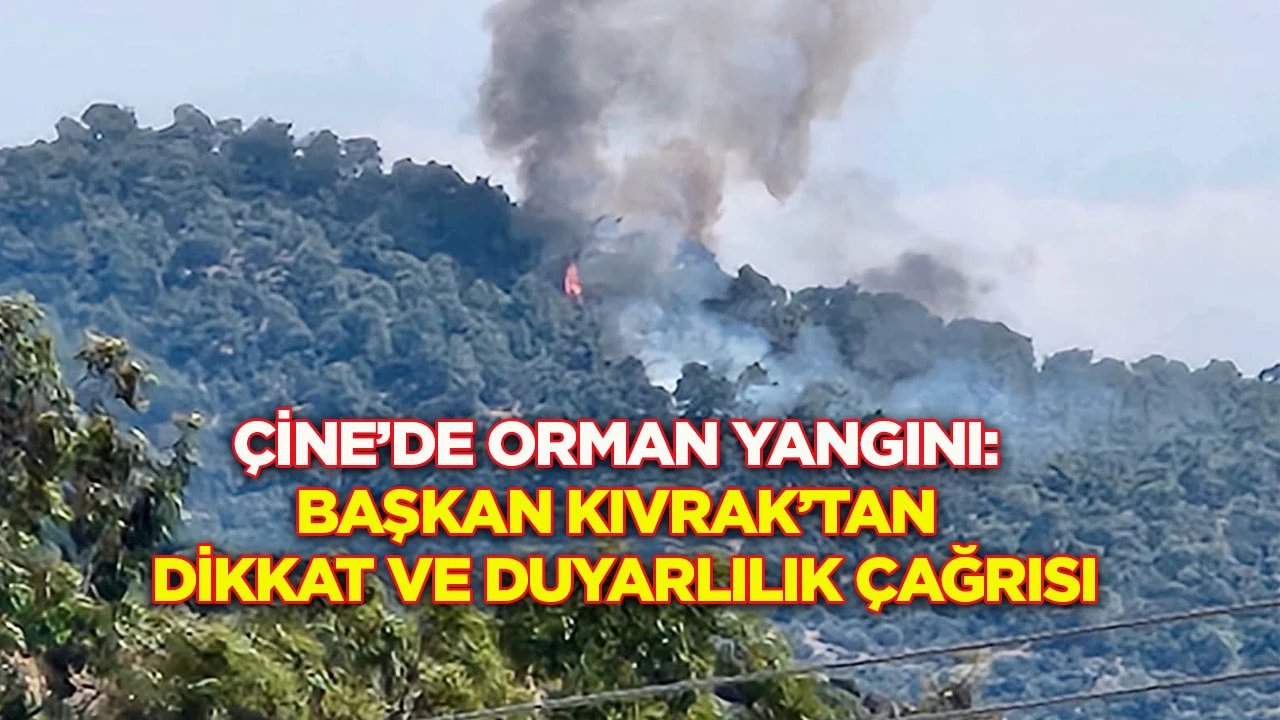 &Ccedil;ine&rsquo;de Orman Yangını: Başkan Kıvrak&rsquo;tan Dikkat ve Duyarlılık &Ccedil;ağrısı