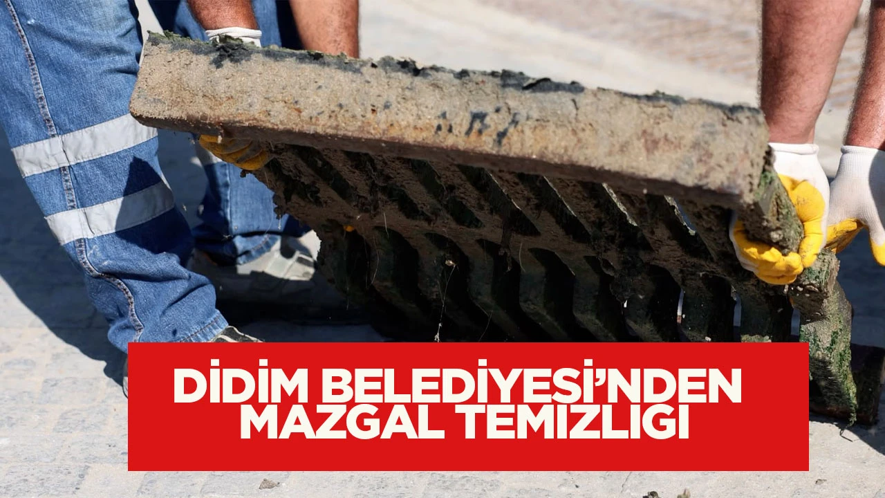 Didim genelinde d&uuml;zenli olarak s&uuml;rd&uuml;r&uuml;len mazgal temizliği, yağışlı havalar &ouml;ncesinde de devam ediyor