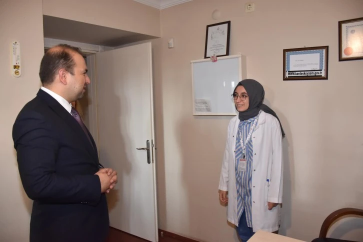 İl Sağlık Müdürü Şenkul Kardeşköy Aile Sağlığı Merkezi'nde çalışmaları yerinde inceledi
