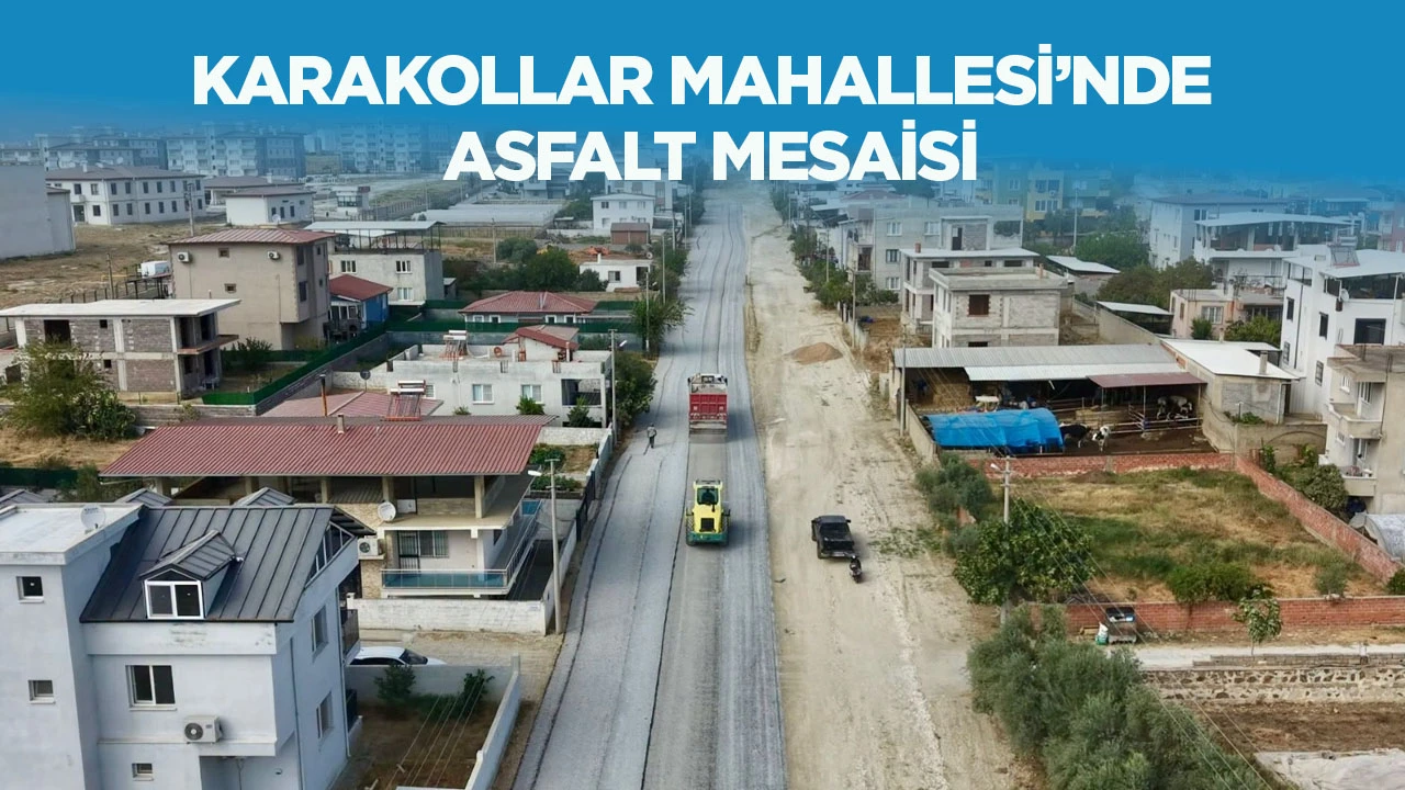 Karakollar Mahallesi&rsquo;nde asfalt mesaisi