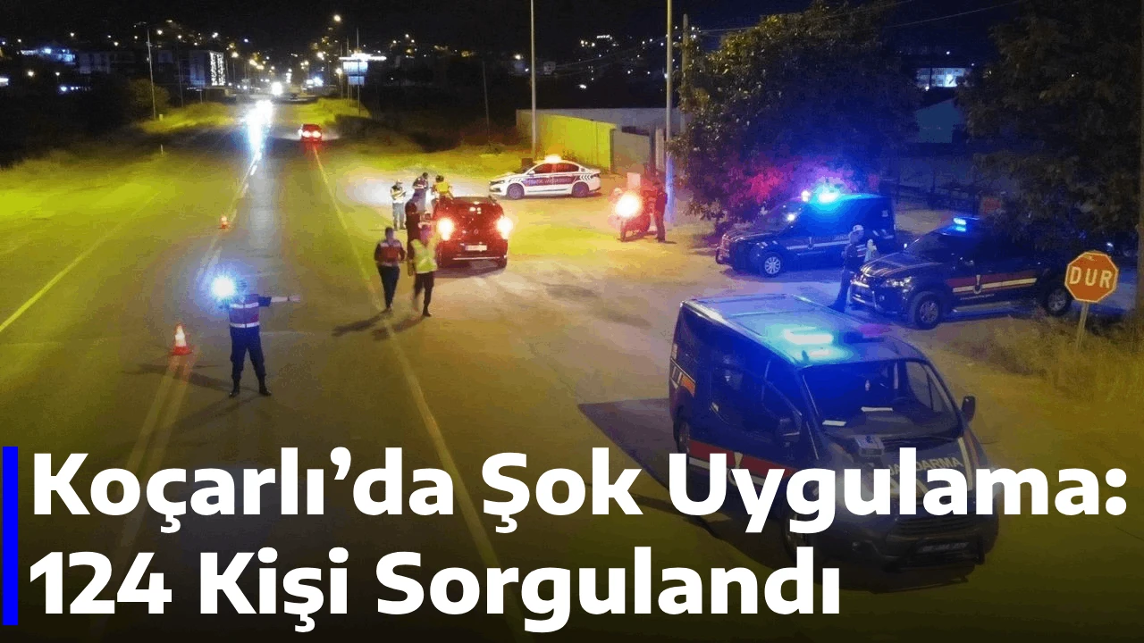 Koçarlı’da Şok Uygulama: 124 Kişi Sorgulandı