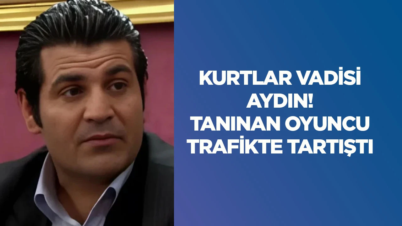 Kurtlar Vadisi Aydın! Tanınan oyuncu trafikte tartıştı