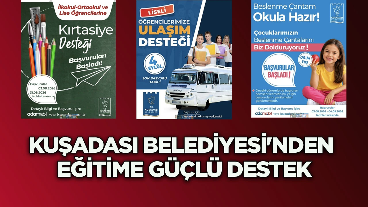 Kuşadası Belediyesi'nden eğitime g&uuml;&ccedil;l&uuml; destek
