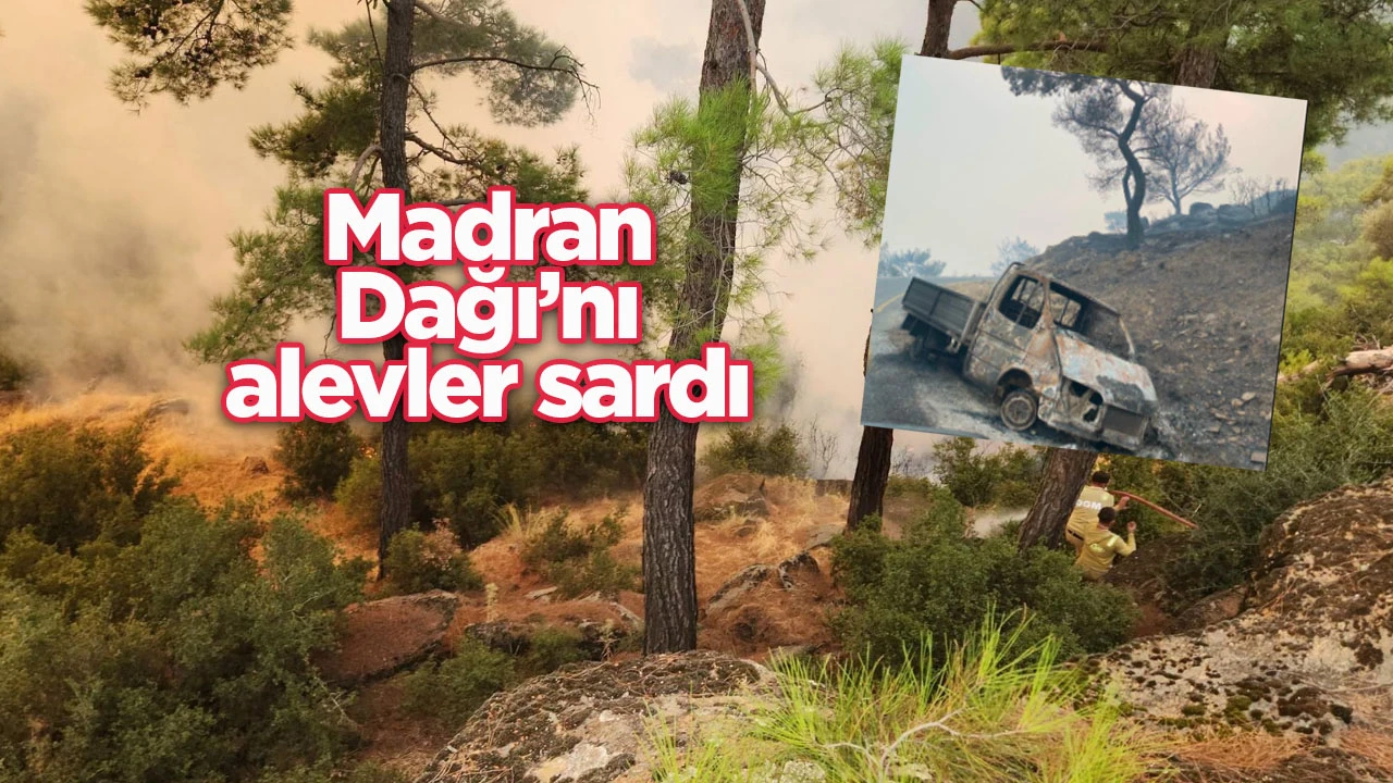 Madran Dağı&rsquo;nı alevler sardı 