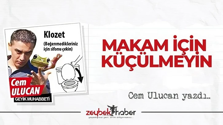 Makam i&ccedil;in K&uuml;&ccedil;&uuml;lmeyin