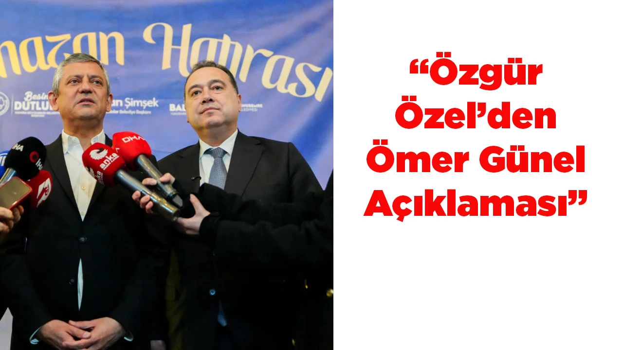 CHP GENEL BAŞKAN &Ouml;ZG&Uuml;R &Ouml;ZEL:&ldquo;ALLAH, &Ouml;MER G&Uuml;NEL&rsquo;E BUNLARI YAPMAYI SİYASİ PAZARLIK KONUSU YAPAN TOPUKLAYANI DA BİLDİĞİ GİBİ YAPSIN"