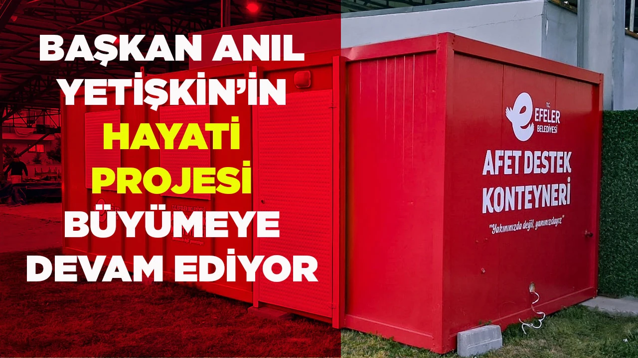 BAŞKAN ANIL YETİŞKİN&rsquo;İN HAYATİ PROJESİ B&Uuml;Y&Uuml;MEYE DEVAM EDİYOR
