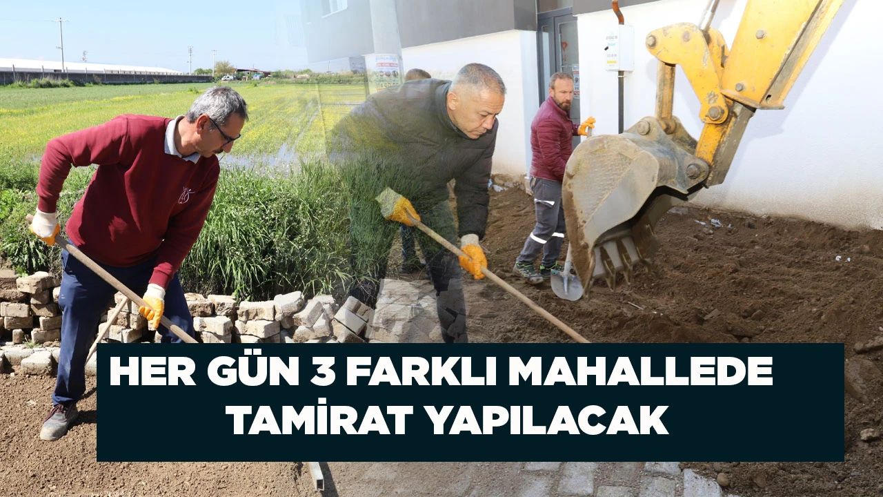Nazilli Belediyesi&rsquo;nden bakım ve tamirat atağı 