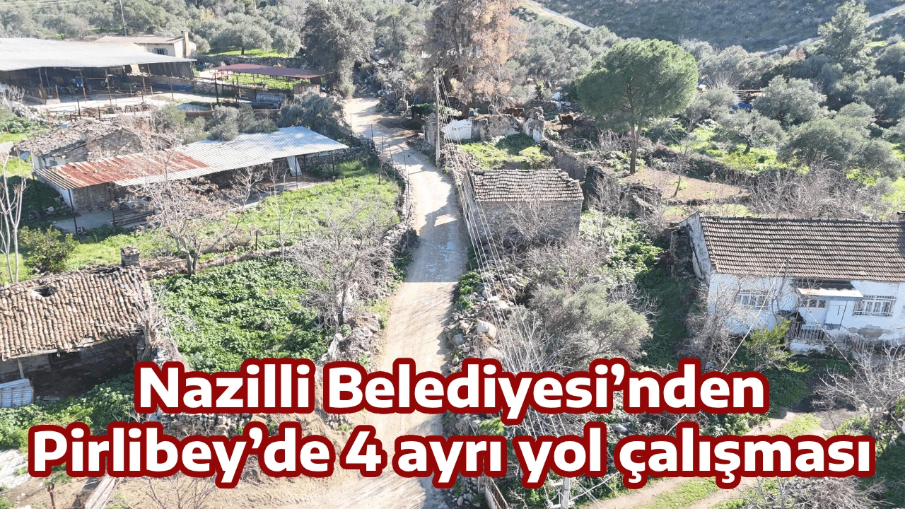 Nazilli Belediyesi&rsquo;nden Pirlibey&rsquo;de 4 ayrı yol &ccedil;alışması
