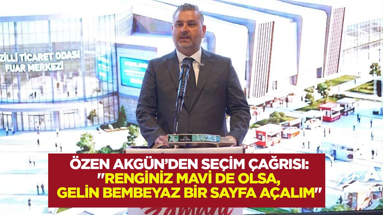 &Ouml;zen Akg&uuml;n&rsquo;den se&ccedil;im &ccedil;ağrısı: "Renginiz mavi de olsa, gelin bembeyaz bir sayfa a&ccedil;alım"