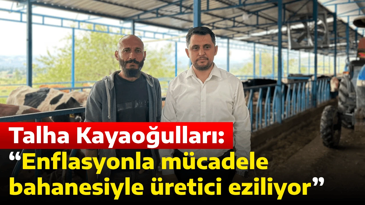 Talha Kayaoğulları: “Enflasyonla mücadele bahanesiyle üretici eziliyor”