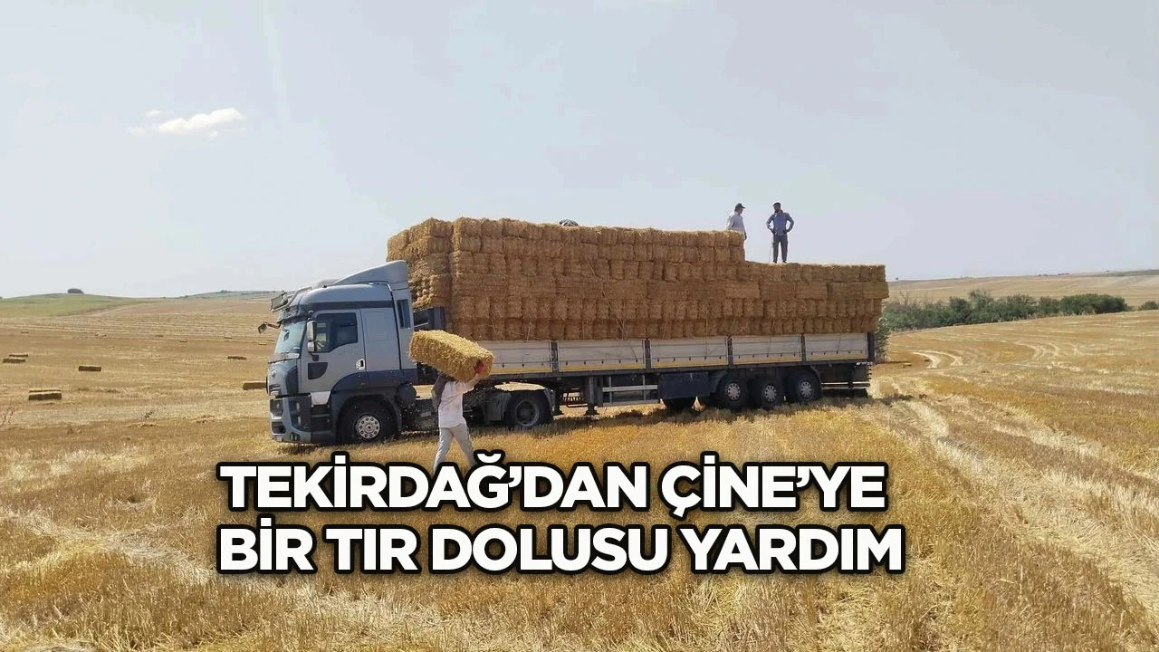 Tekirdağ'dan &Ccedil;ine'ye bir tır dolusu yardım