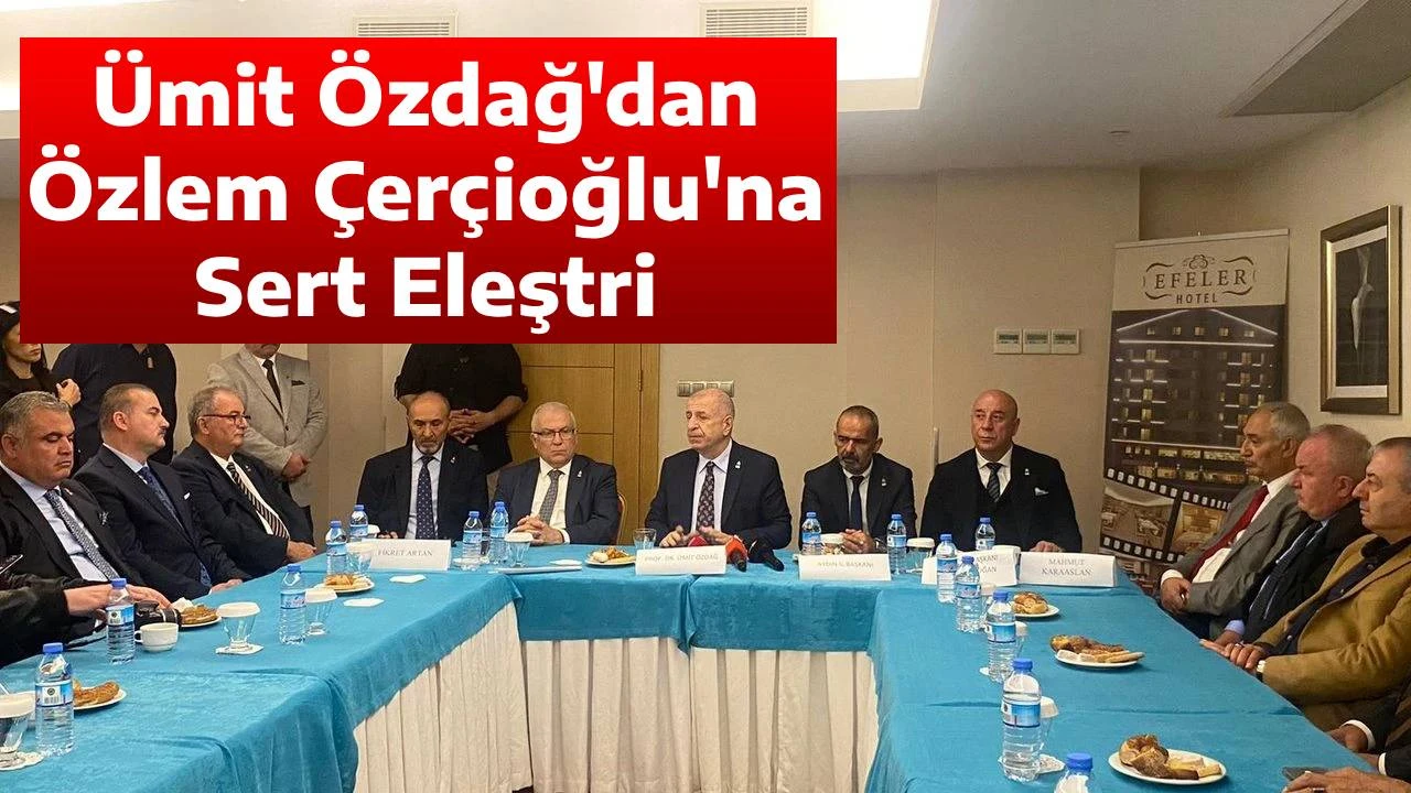 &Uuml;mit &Ouml;zdağ'dan &Ouml;zlem &Ccedil;er&ccedil;ioğlu'na Sert Eleştri