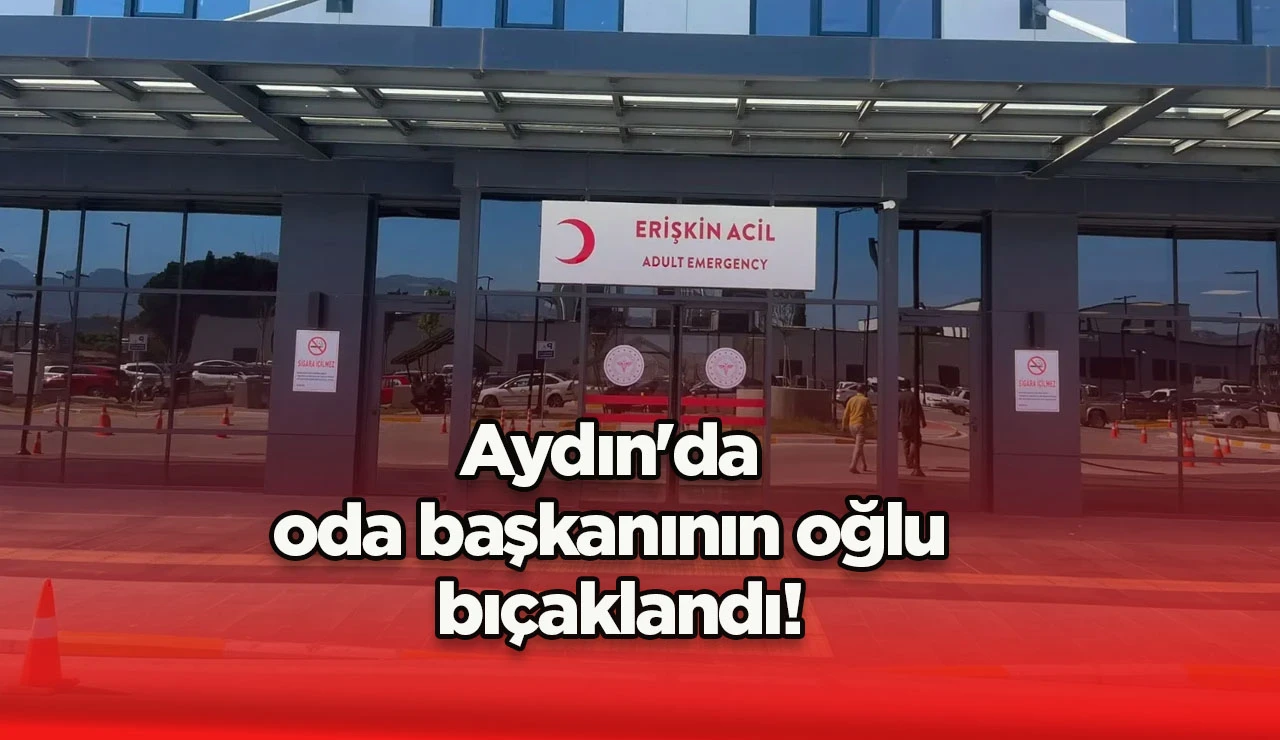Aydın'da oda başkanının oğlu bıçaklandı!