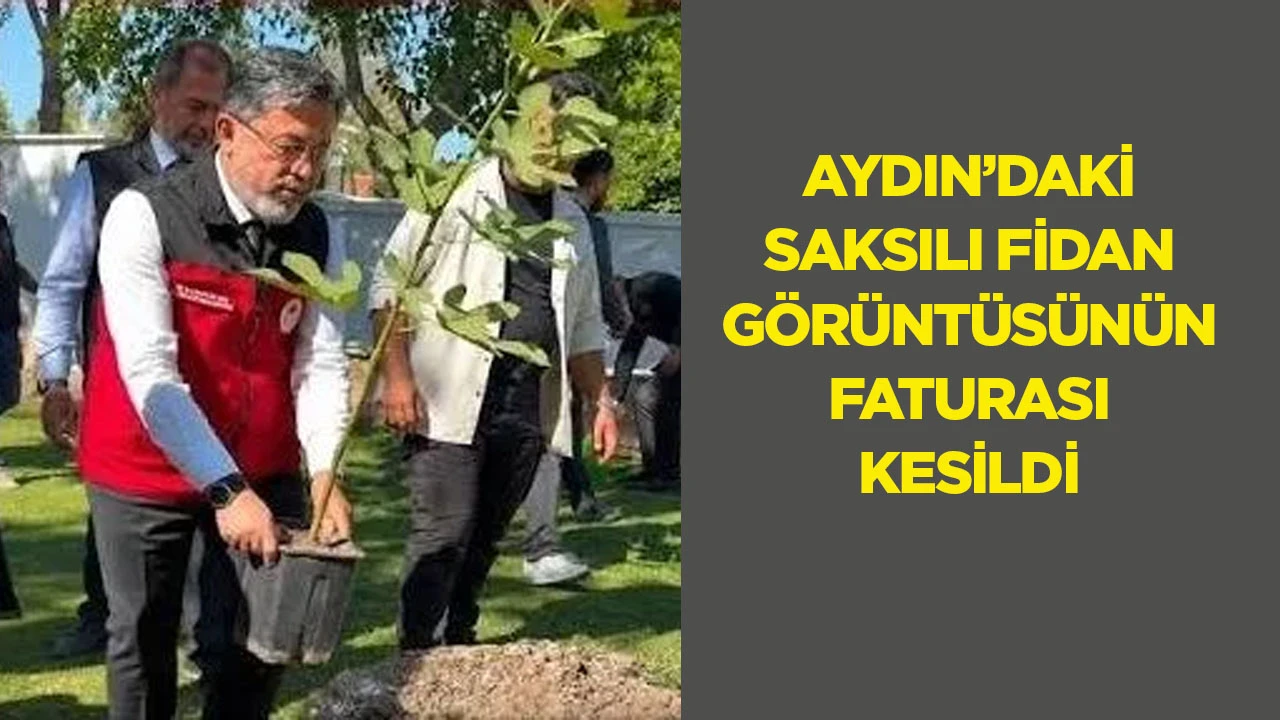 Aydın’daki saksılı fidan görüntüsünün faturası kesildi