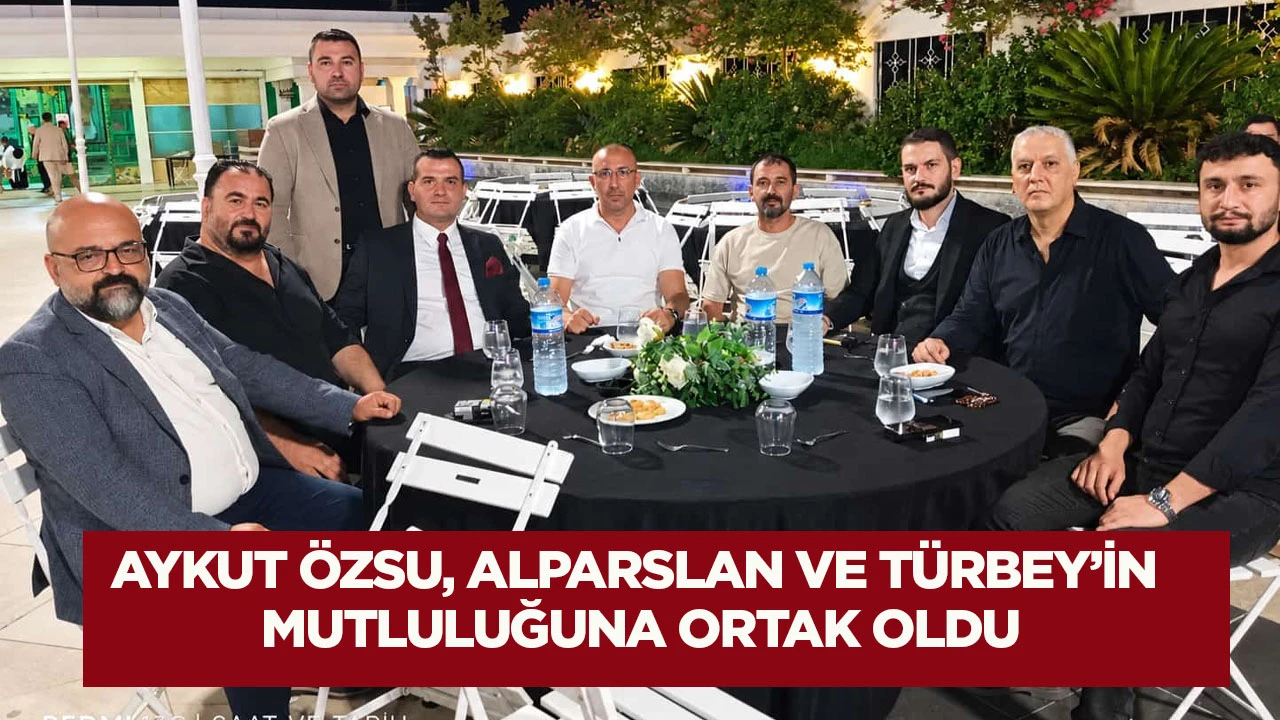 Aykut &Ouml;zsu, Alparslan ve T&uuml;rkbey&rsquo;in Mutluluğuna Ortak Oldu