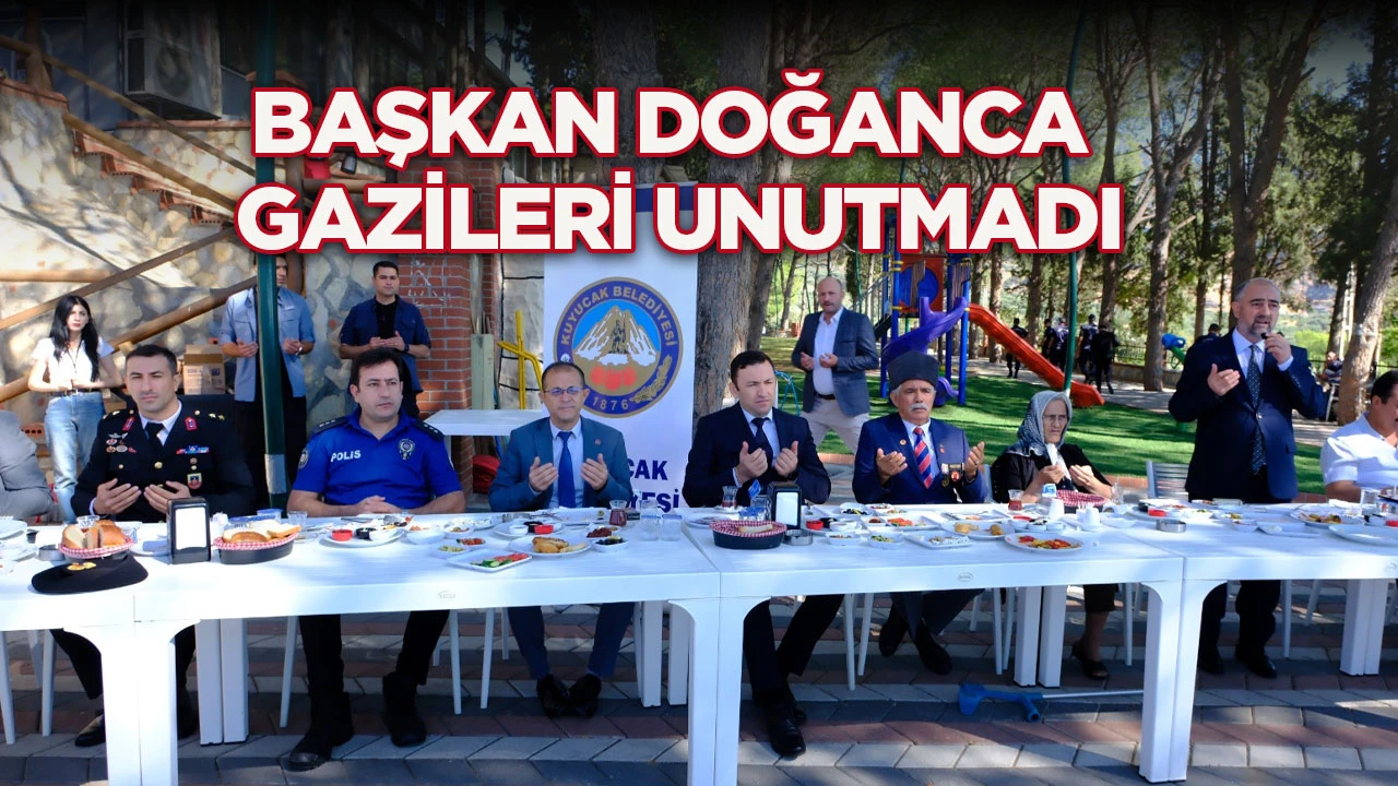 Başkan Doğanca gazileri unutmadı
