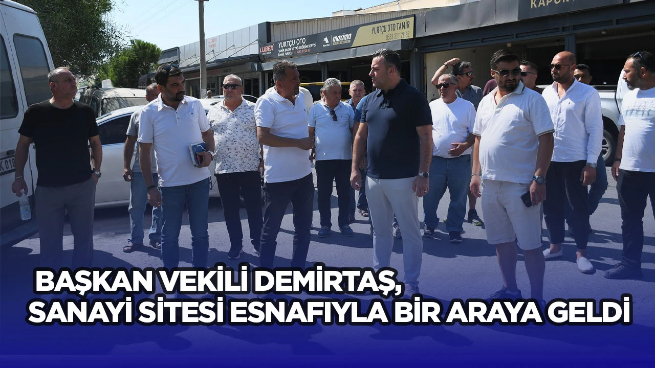 Başkan Vekili Demirtaş, Sanayi Sitesi Esnafıyla Bir Araya Geldi