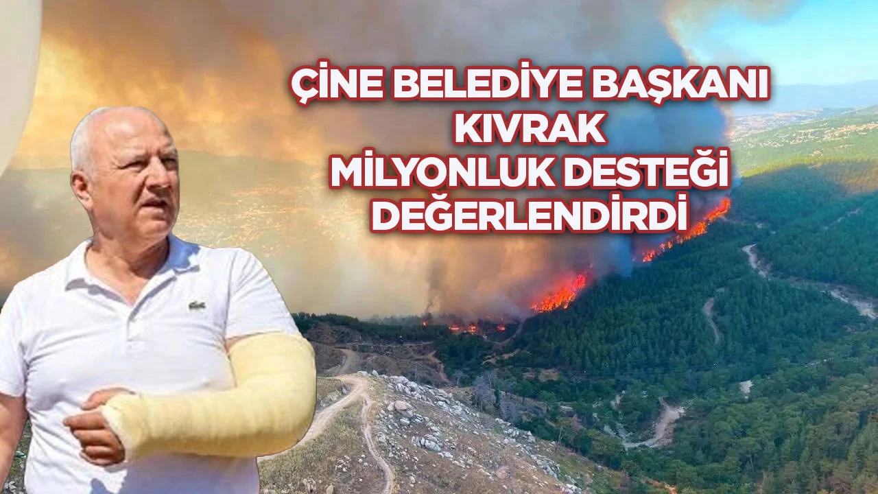 &Ccedil;ine Belediye Başkanı Kıvrak milyonluk desteği değerlendirdi