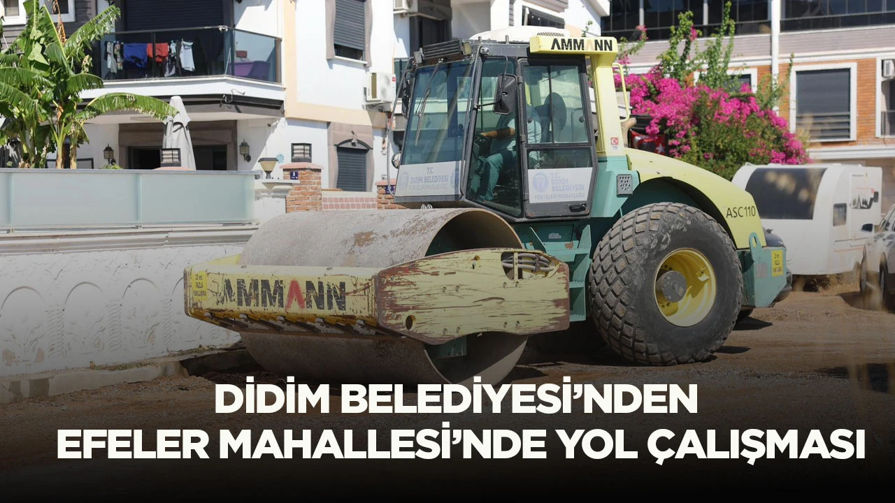 Didim Belediyesi&rsquo;nden Efeler Mahallesi&rsquo;nde Yol &Ccedil;alışması
