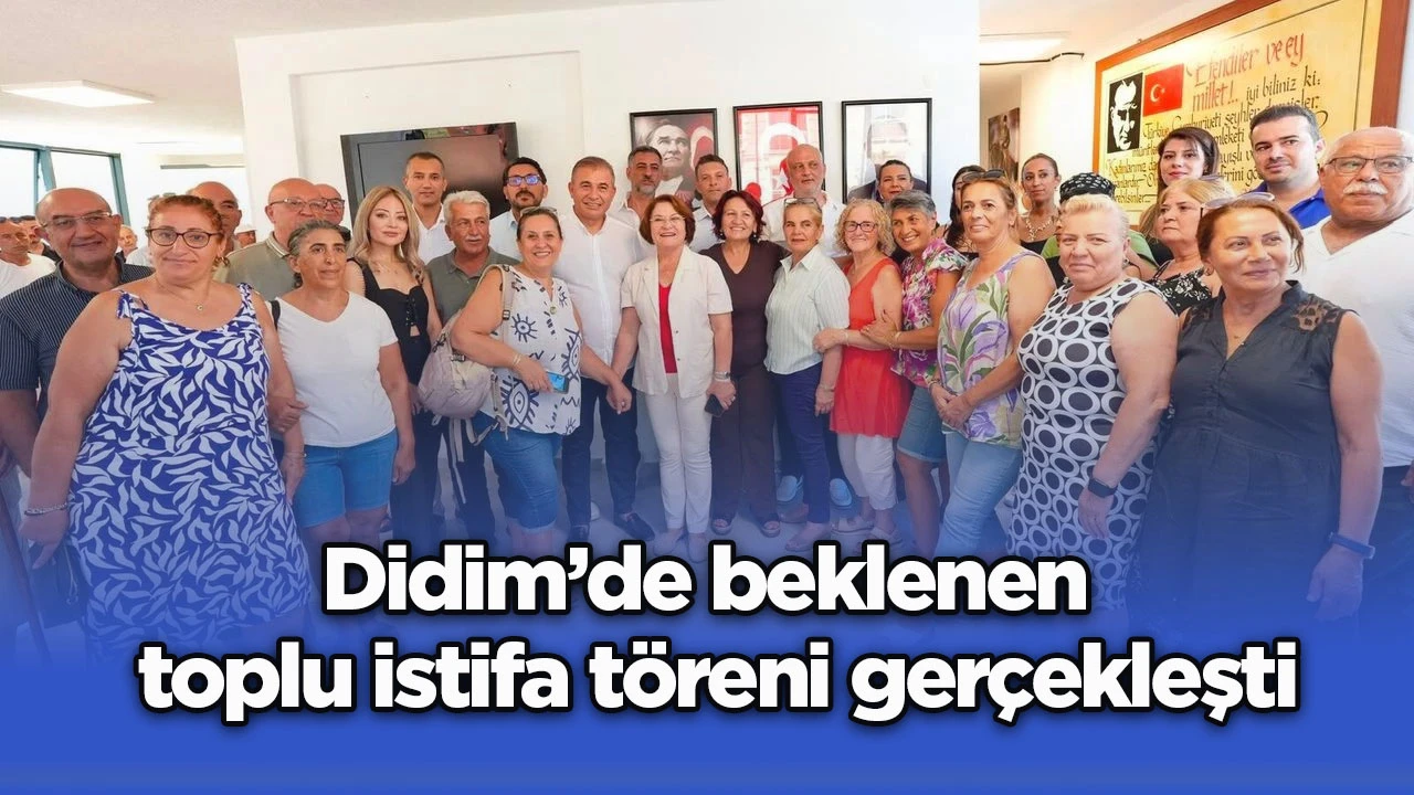 Didim’de beklenen toplu istifa töreni gerçekleşti