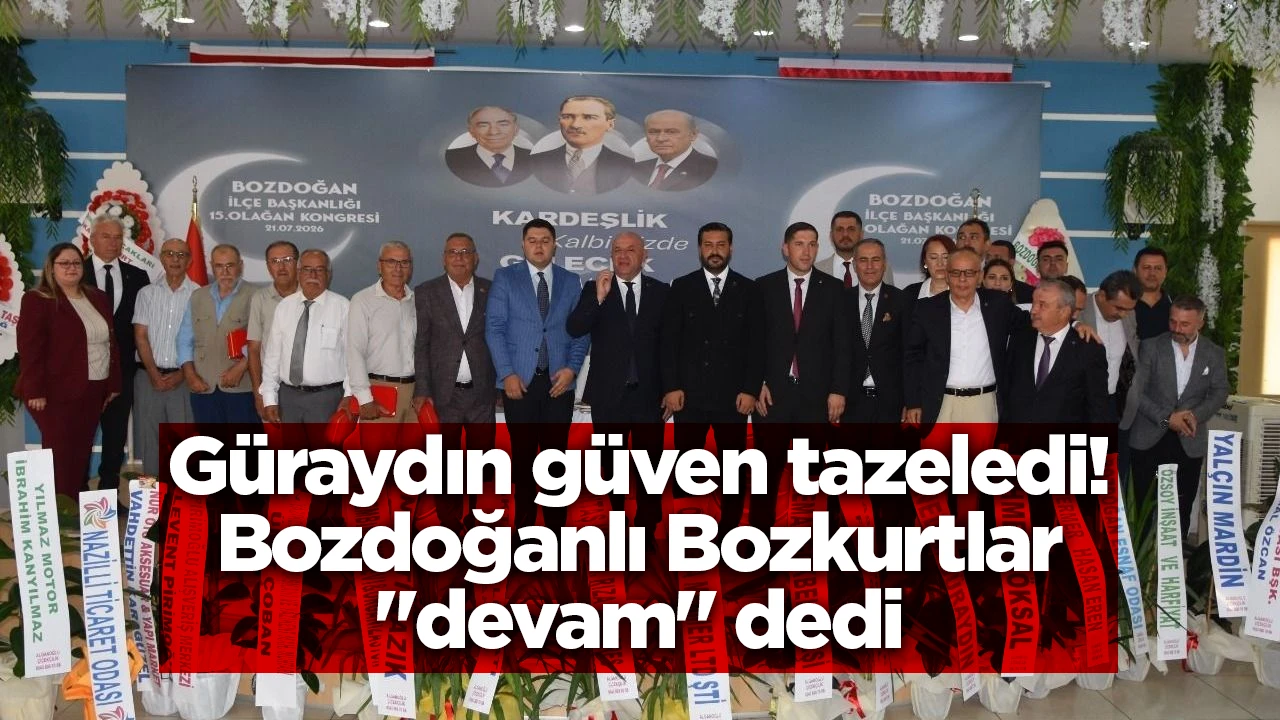 G&uuml;raydın g&uuml;ven tazeledi! Bozdoğanlı Bozkurtlar "devam" dedi