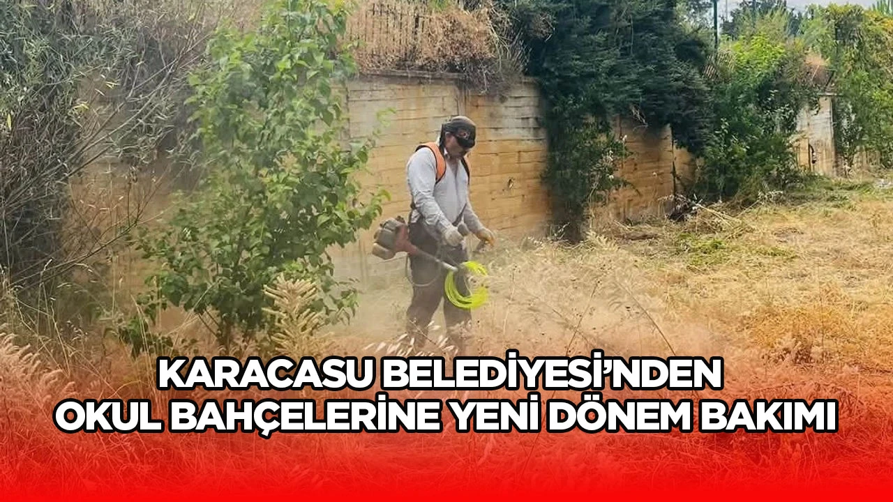Karacasu Belediyesi’nden okul bahçelerine yeni dönem bakımı