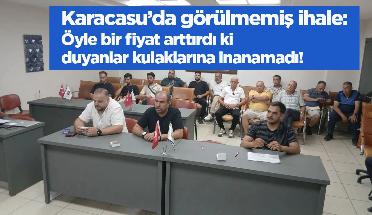Karacasu’da görülmemiş ihale: Öyle bir fiyat arttırdı ki duyanlar kulaklarına inanamadı!