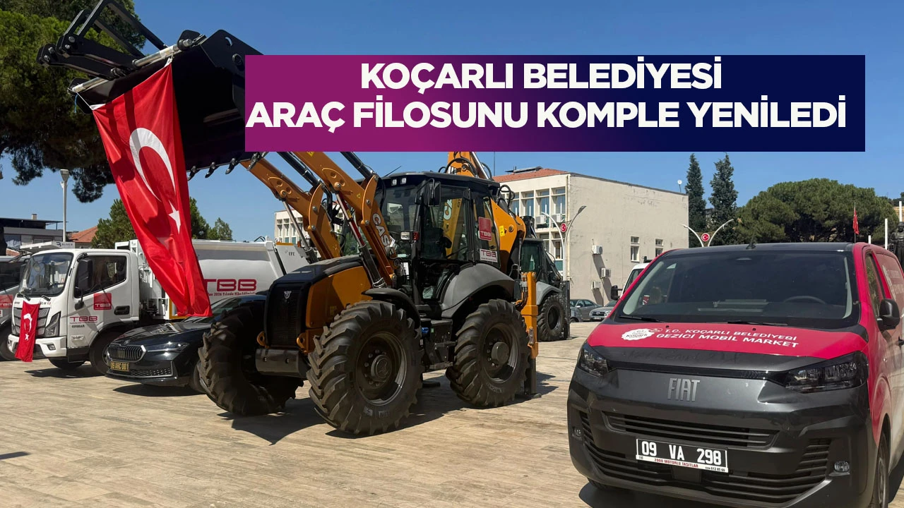 Koçarlı Belediyesi araç filosunu komple yeniledi