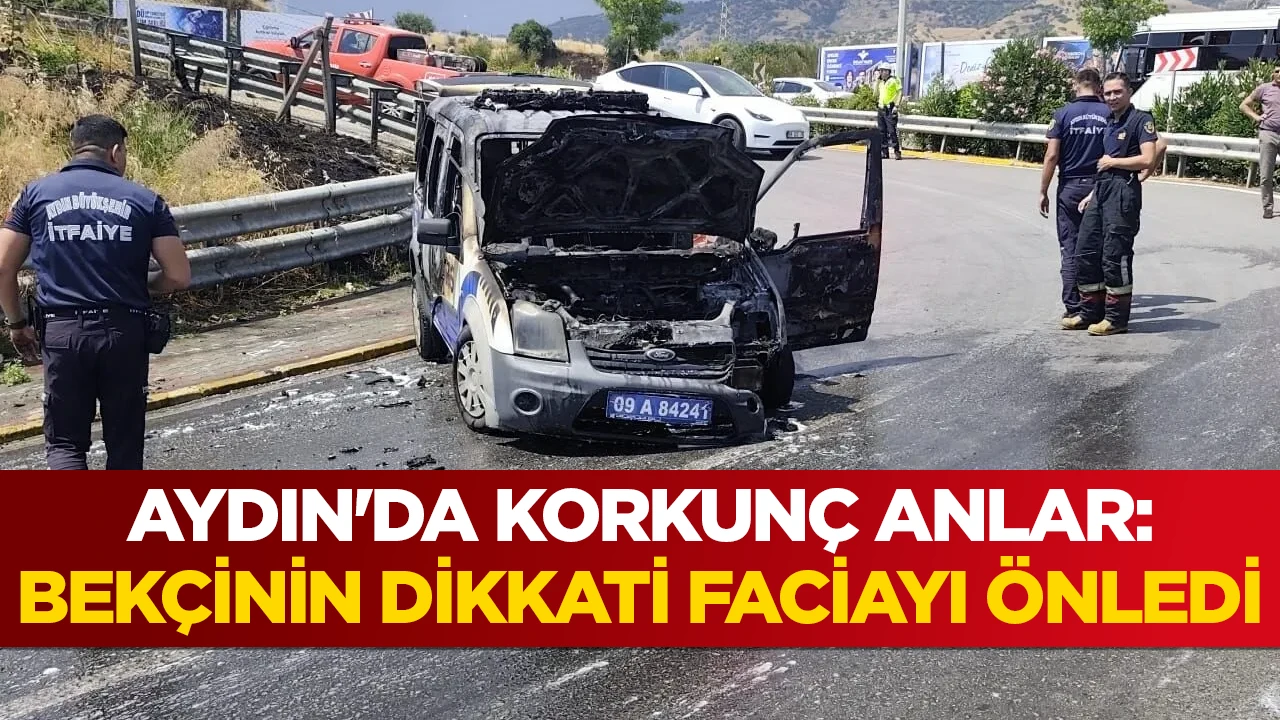 AYDIN'DA KORKUN&Ccedil; ANLAR: BEK&Ccedil;İNİN DİKKATİ FACİAYI &Ouml;NLEDİ
