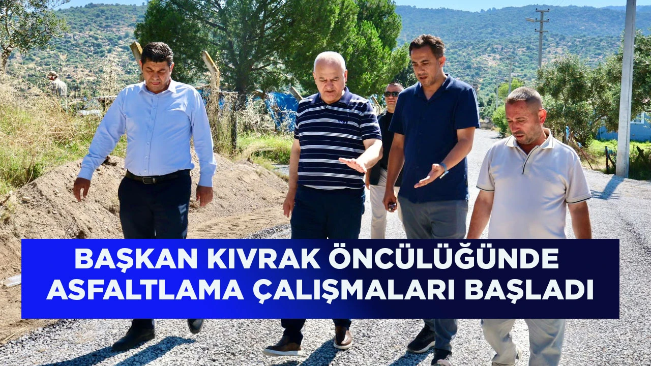 BAŞKAN KIVRAK ÖNCÜLÜĞÜNDE ASFALTLAMA ÇALIŞMALARI BAŞLADI