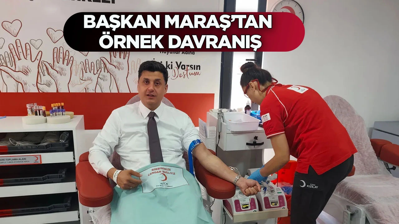 BAŞKAN MARAŞ’TAN ÖRNEK DAVRANIŞ