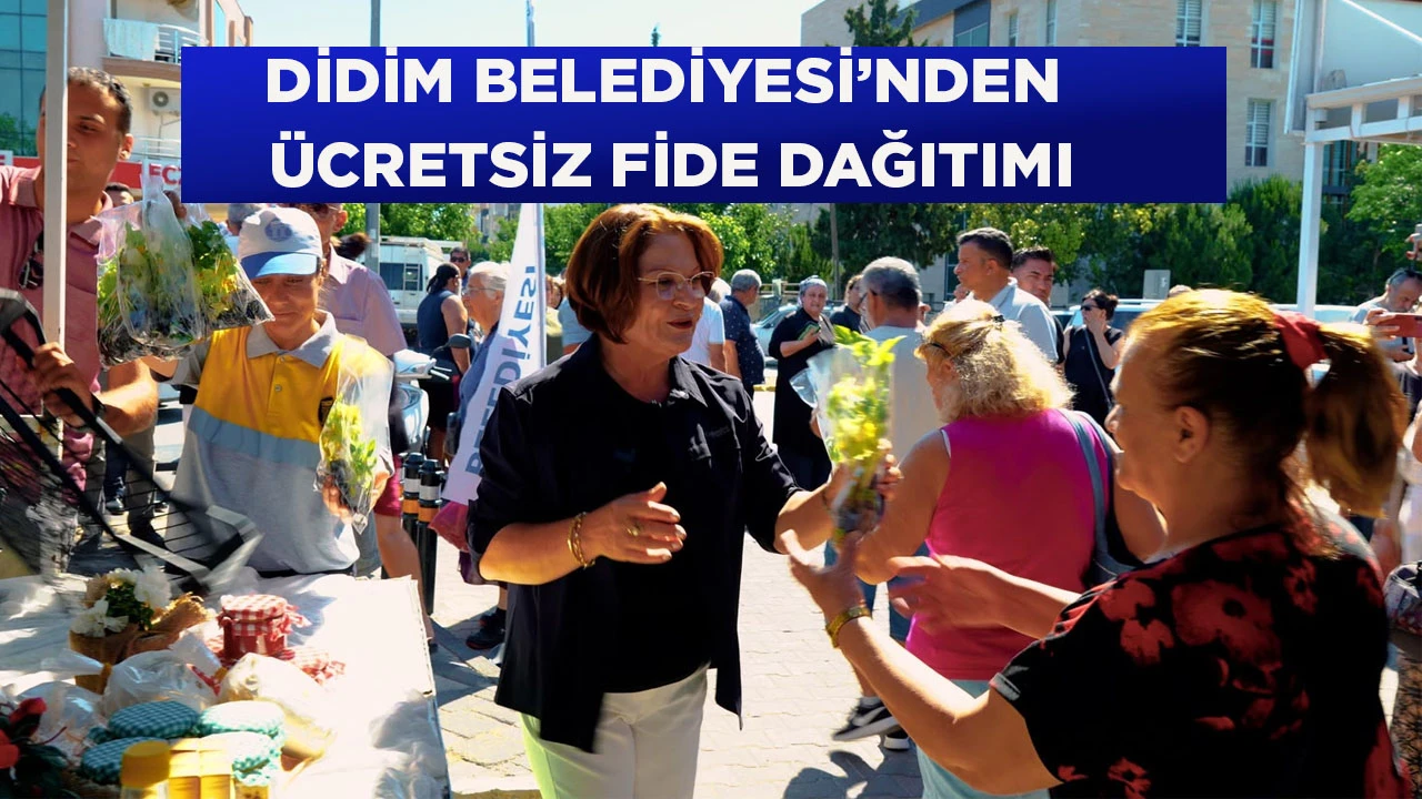 DİDİM BELEDİYESİ&rsquo;NDEN &Uuml;CRETSİZ FİDE DAĞITIMI