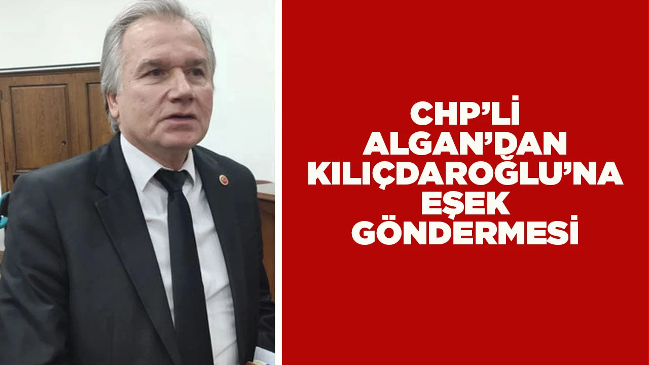 CHP’Lİ ALGAN’DAN KILIÇDAROĞLU’NA EŞEK GÖNDERMESİ