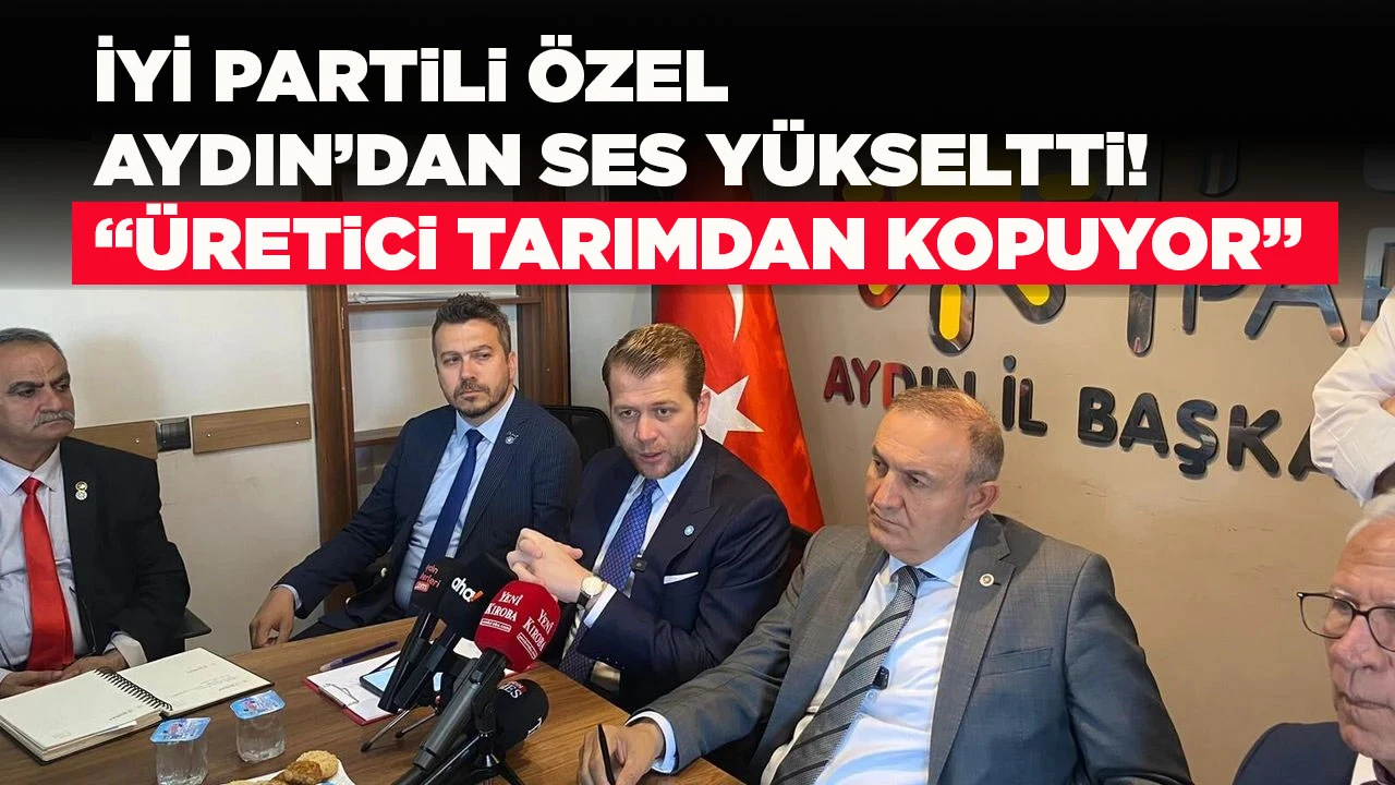 İYİ PARTiLi &Ouml;ZEL AYDIN&rsquo;DAN SES Y&Uuml;KSELTTi! &ldquo;&Uuml;RETiCi TARIMDAN KOPUYOR&rdquo;