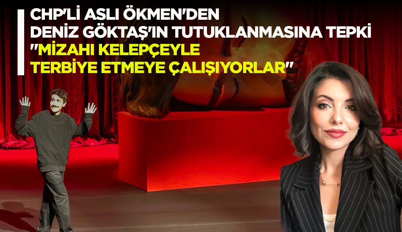 CHP'Lİ ASLI ÖKMEN'DEN DENİZ GÖKTAŞ'IN TUTUKLANMASINA TEPKİ "MİZAHI KELEPÇEYLE TERBİYE ETMEYE ÇALIŞIYORLAR"