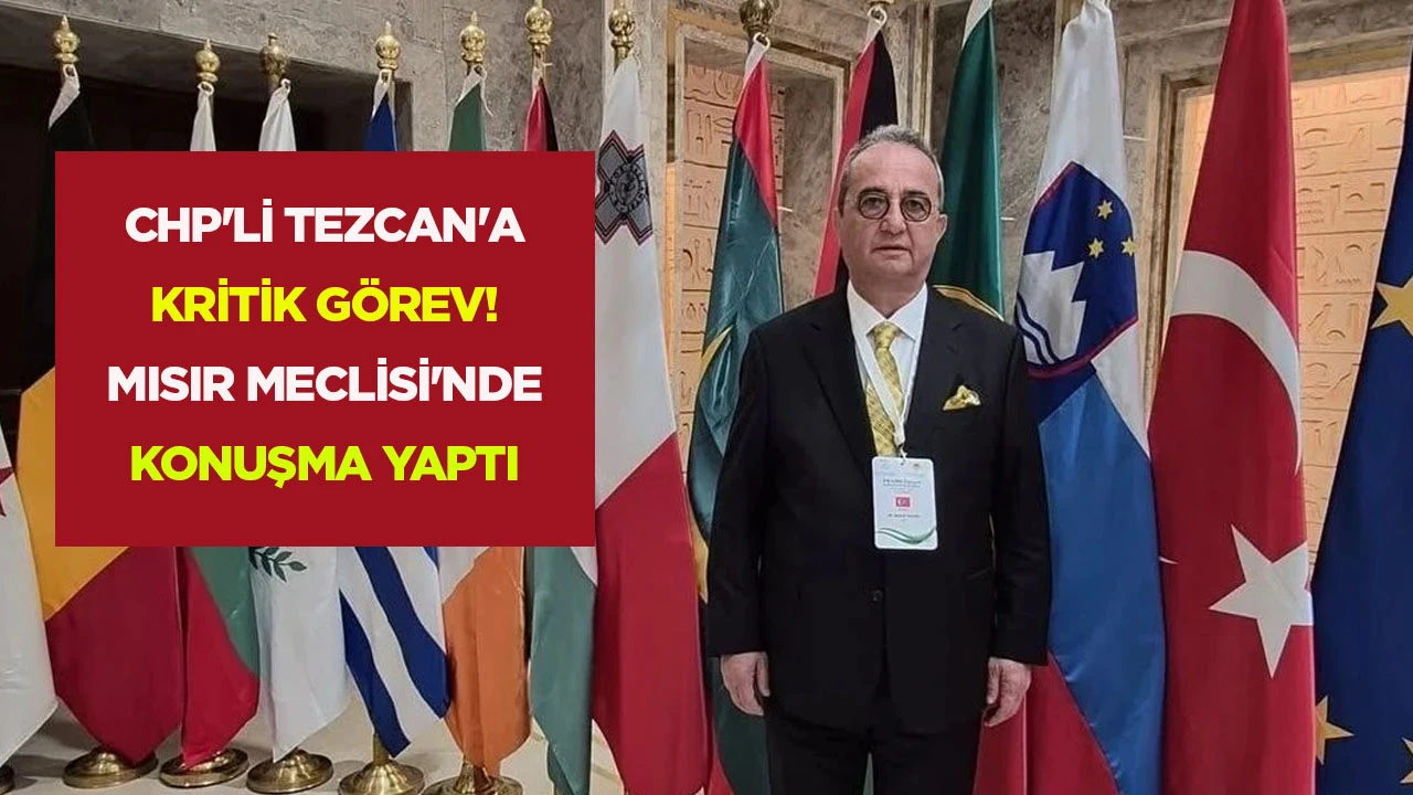 CHP'Lİ TEZCAN'A KRİTİK GÖREV! MISIR MECLİSİ'NDE KONUŞMA YAPTI