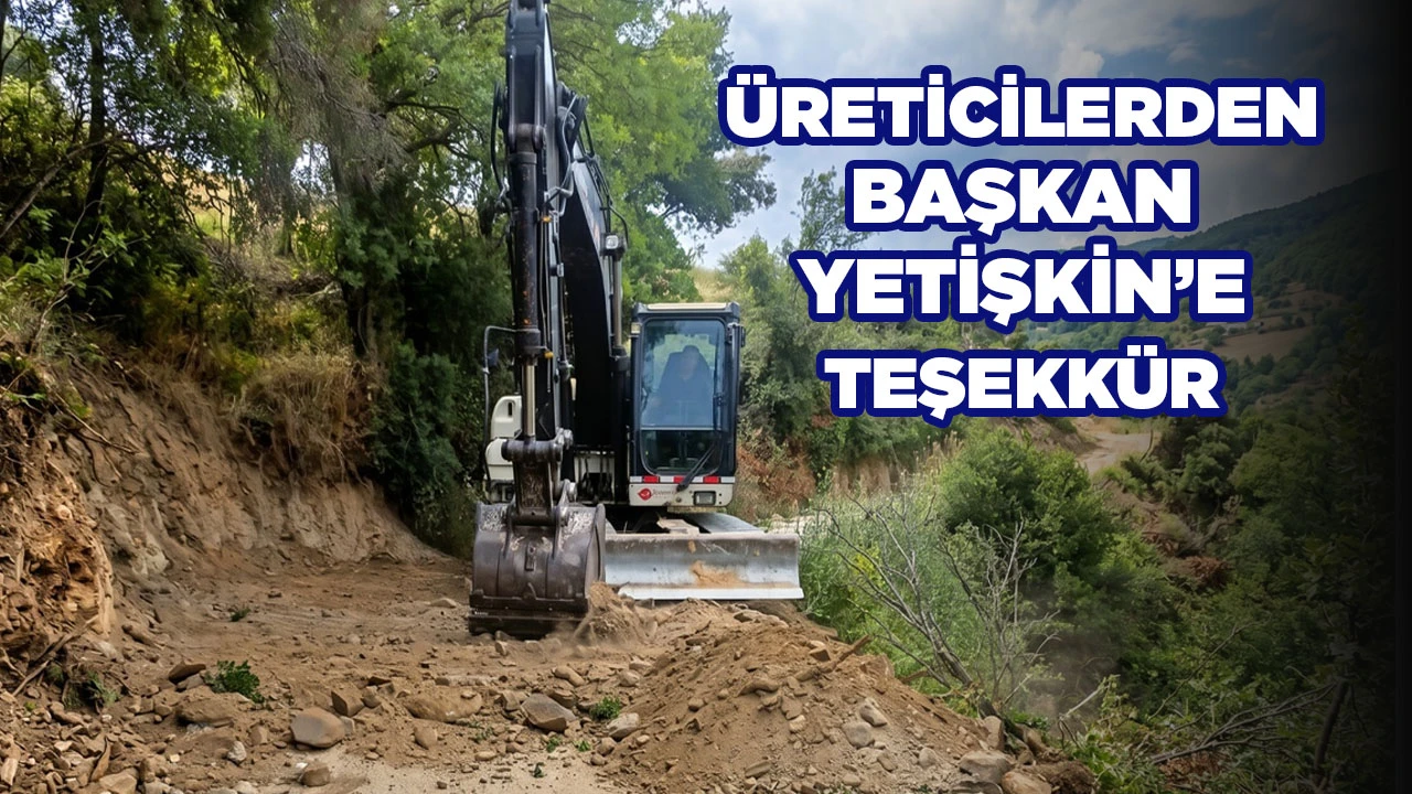 EFELER’DE YOL BAKIM VE ONARIM ÇALIŞMALARI DEVAM EDİYOR ÜRETİCİLERDEN BAŞKAN YETİŞKİN’E TEŞEKKÜR