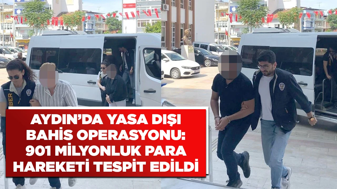 AYDIN’DA YASA DIŞI BAHİS OPERASYONU: 901 MİLYONLUK PARA HAREKETİ TESPİT EDİLDİ