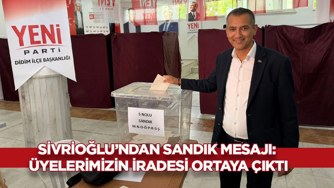 Sivrioğlu&rsquo;ndan sandık mesajı: &Uuml;yelerimizin iradesi ortaya &ccedil;ıktı