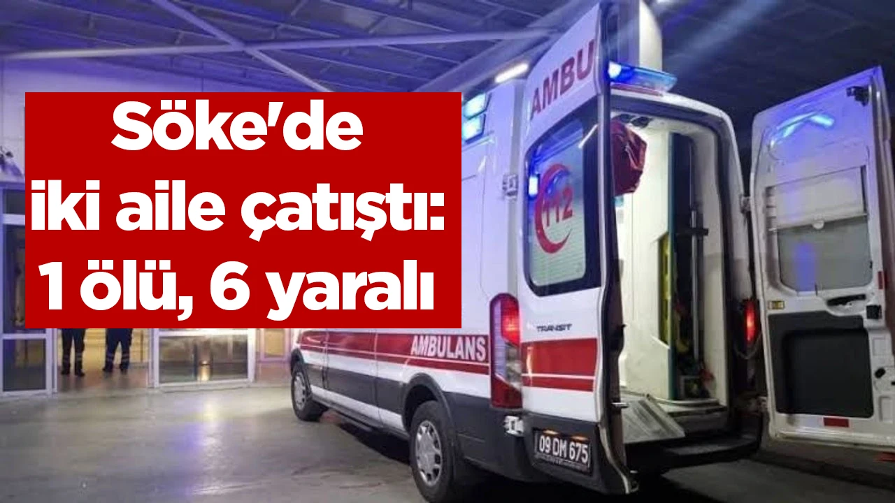S&ouml;ke'de iki aile &ccedil;atıştı: 1 &ouml;l&uuml;, 6 yaralı