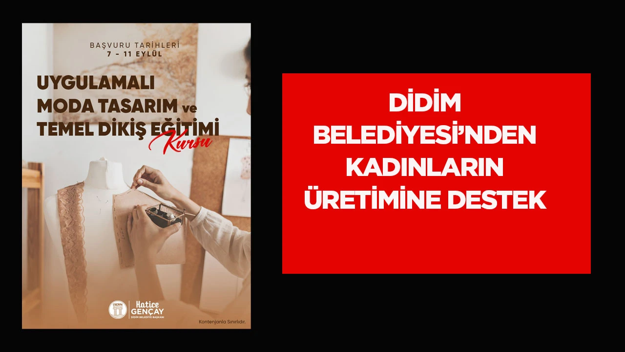 Uygulamalı Moda Tasarım ve Temel Dikiş Kursunda Yeni Dönem Kayıtları Başlıyor