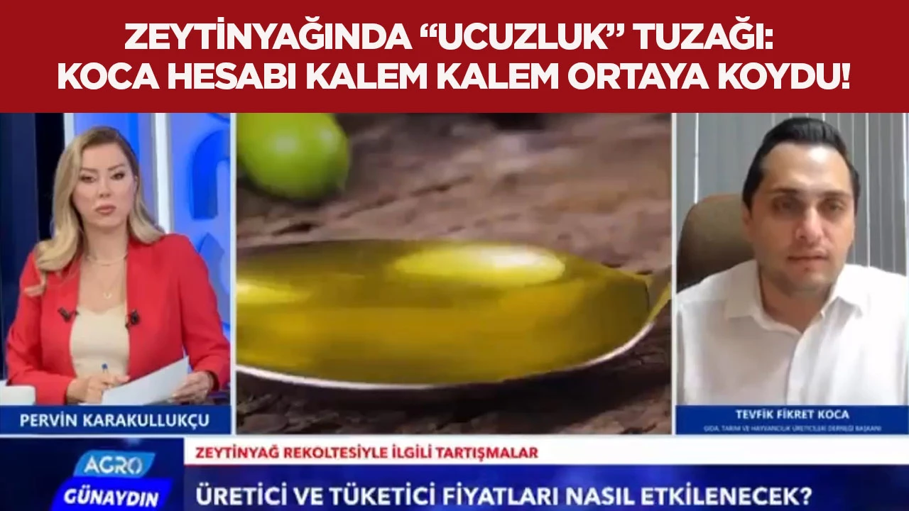 Zeytinyağında “ucuzluk” tuzağı: Koca hesabı kalem kalem ortaya koydu!