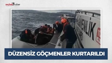 15 d&uuml;zensiz g&ouml;&ccedil;men kurtarıldı